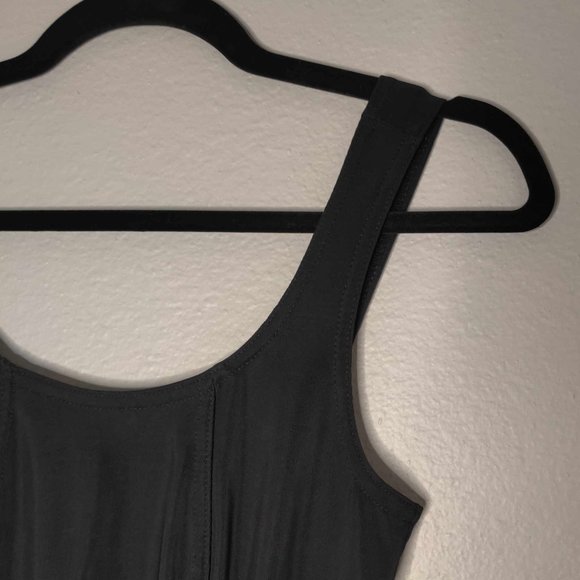 Black Fancy 90's Thick Strap Tank Top - Picture 3 of 4